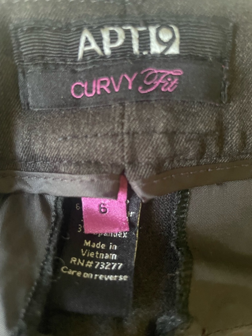 Apt. 9 Women's High Rise Black Jeans
